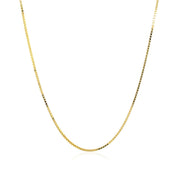 Bids.com 18k Yellow Gold Box Chain 0.8mm Necklaces
