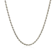 Bids.com Sterling Silver 1.8mm Diamond Cut Rope Style Chain Necklaces