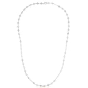 Bids.com 14k White Gold Necklace with Polished Circles Necklaces