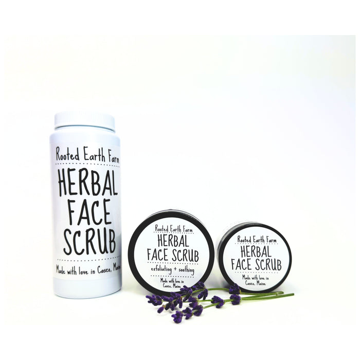 Rooted Earth Farm + Apothecary - Herbal Face Scrub 2oz - 4oz. 