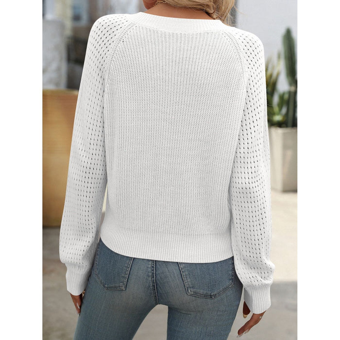 V-Neck Long Sleeve Sweater