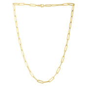 Bids.com 14k Yellow Gold Long Domed Paperclip Chain Necklace (4.80 mm) Necklaces