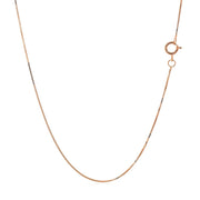 Bids.com 14k Rose Gold Classic Box Chain 0.45mm Necklaces