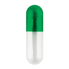 Medisca Coni-Snap® Empty Gelatin Capsules, Size 0, Green/Clear (5,000 Count) Business & Industrial