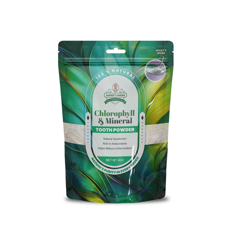 Garner's Garden Chlorophyll & Mineral Tooth Powder | Fluoride Free | 100% Natural Tooth Powder