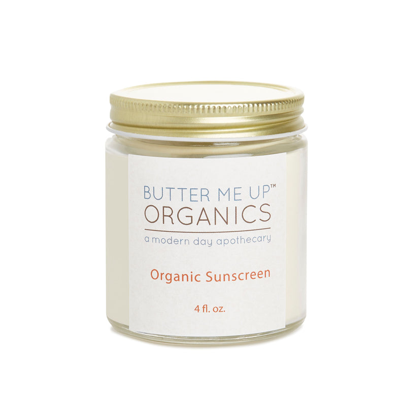 Butter Me Up Organics Natural Organic Sunscreen / Safe Sunscreen / Non-Nano Zinc Oxide Sunscreen / Sun Protection / Butter Me Up Organics Body
