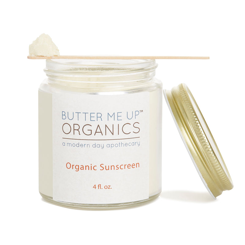 Butter Me Up Organics Natural Organic Sunscreen / Safe Sunscreen / Non-Nano Zinc Oxide Sunscreen / Sun Protection / Butter Me Up Organics Body