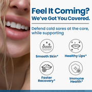 Clear Wellness 360 Lysine + Probiotic Supplement for Cold Sore Support | Lip & Skin Health + Immune Support Probiotics Plus