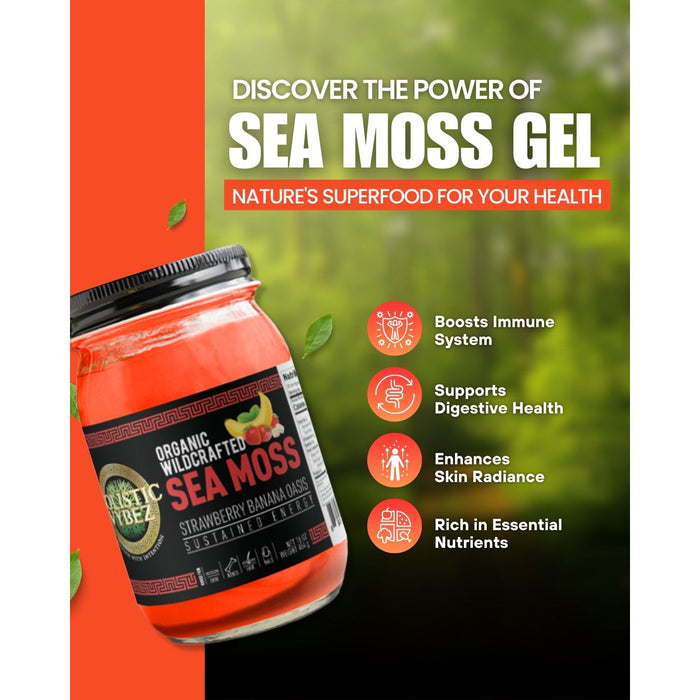 Strawberry Banana Oasis Sea Moss Gel