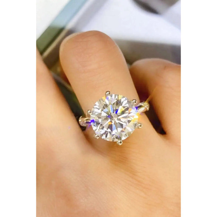 5 Carat Moissanite 6-Prong Ring