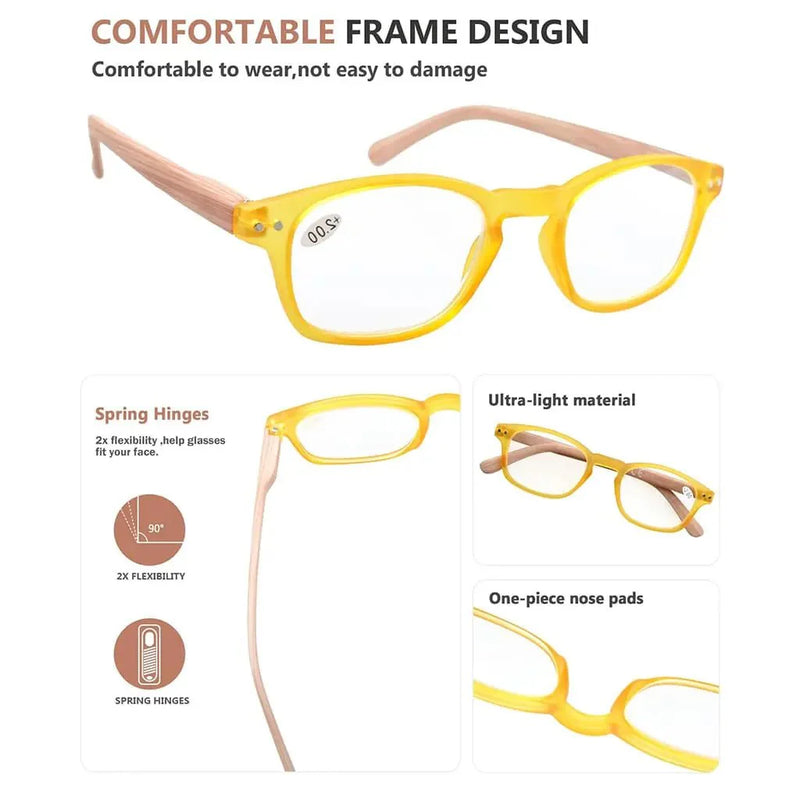 eyekeeper.com 5 Pack Bamboo Pattern Reading Glasses R034 Eyeglasses