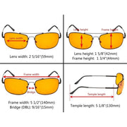 eyekeeper.com 5 Pack Blue Light Blocking Bifocal Readers DSSG1805 Eyeglasses