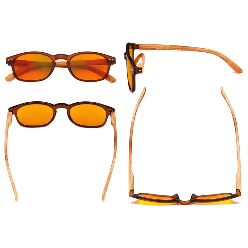 eyekeeper.com 5 Pack Blue Light Blocking Glasses Orange Tinted Lens DS034 Eyeglasses