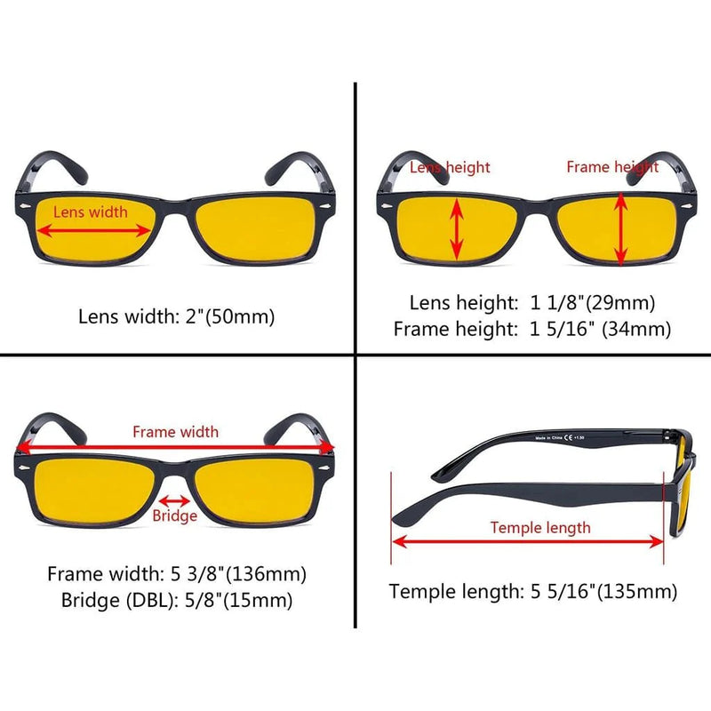 eyekeeper.com 5 Pack Blue Light Blocking Reading Glasses HP066 Eyeglasses