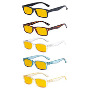 eyekeeper.com 5 Pack Blue Light Blocking Reading Glasses HP066 Eyeglasses
