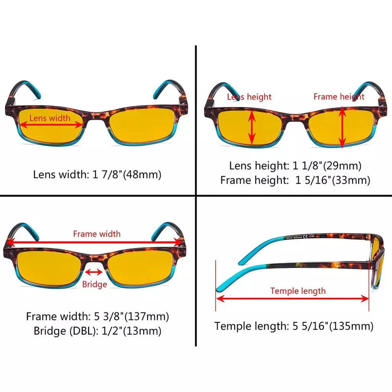 eyekeeper.com 5 Pack Blue Light Blocking Reading Glasses HP111D Eyeglasses