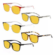 eyekeeper.com 5 Pack Blue Light Blocking Reading Glasses HP9113 Eyeglasses