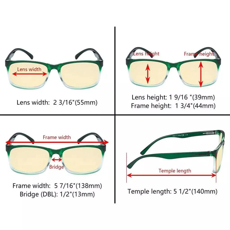 eyekeeper.com 5 Pack Blue Light Blocking Reading Glasses TM1805 Eyeglasses