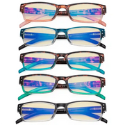 eyekeeper.com 5 Pack Blue Light Blocking Reading Glasses TMCG012 Eyeglasses
