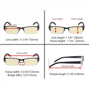 eyekeeper.com 5 Pack Blue Light Blocking Reading Glasses TMCG012 Eyeglasses