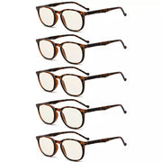 eyekeeper.com 5 Pack Blue Light Blocking Reading Glasses Vintage Oval Readers CG065 Eyeglasses