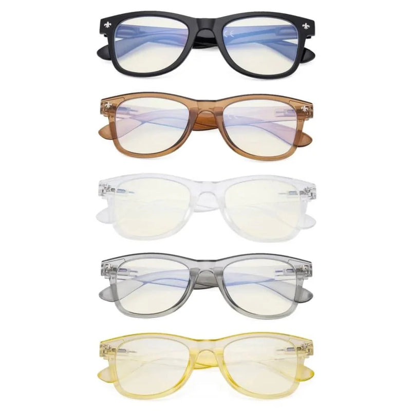 eyekeeper.com 5 Pack Blue Light Filter Eyeglasses UVRS027 Eyeglasses