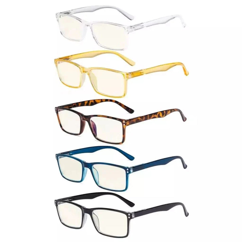 eyekeeper.com 5 Pack Blue Light Filter Reading Glasses UVR802 Eyeglasses
