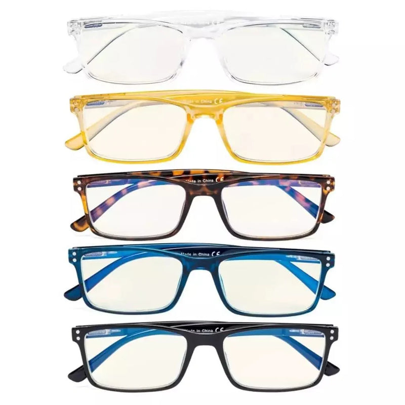 eyekeeper.com 5 Pack Blue Light Filter Reading Glasses UVR802 Eyeglasses