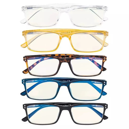 eyekeeper.com 5 Pack Blue Light Filter Reading Glasses UVR802 Eyeglasses