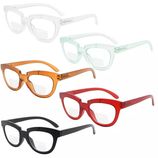 eyekeeper.com 5 Pack Cat-eye Bifocal Reading Glasses BR2102 Eyeglasses