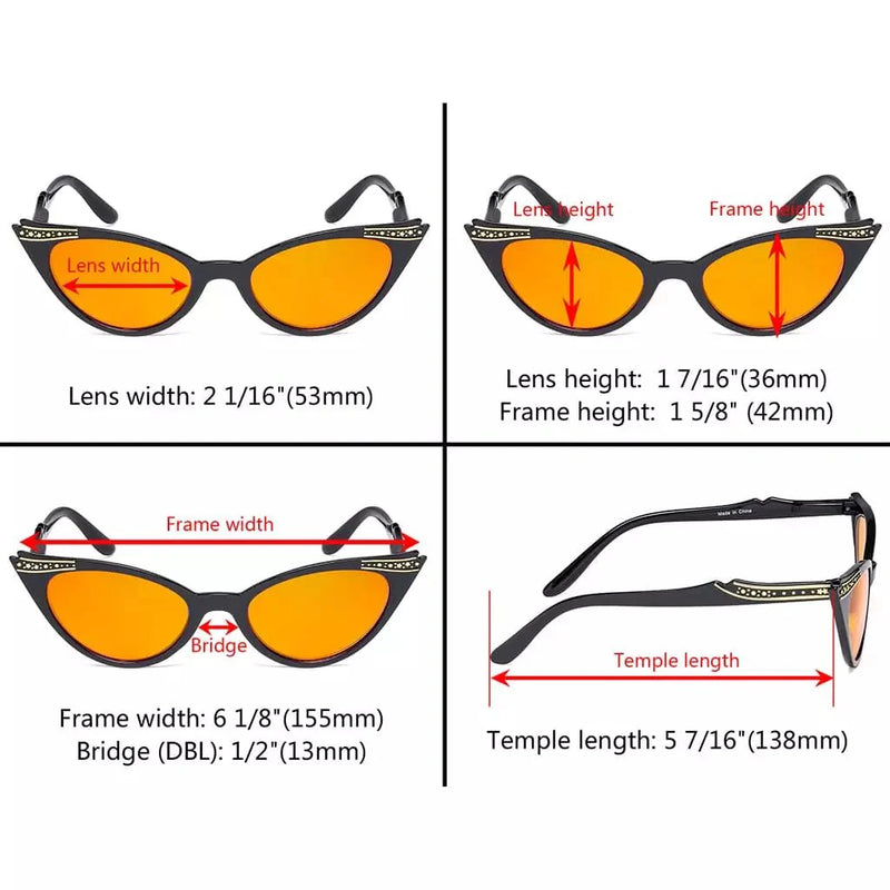 eyekeeper.com 5 Pack Cat-eye Blue Light Blocking Eyeglasses DS914 Eyeglasses