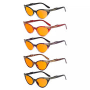 eyekeeper.com 5 Pack Cat-eye Blue Light Blocking Eyeglasses DS914 Eyeglasses