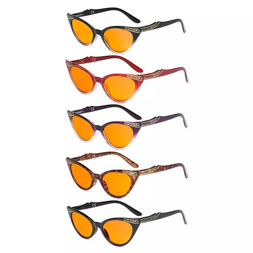 eyekeeper.com 5 Pack Cat-eye Blue Light Blocking Eyeglasses DS914 Eyeglasses