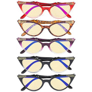 eyekeeper.com 5 Pack Cat-eye Blue Light Blocking Eyeglasses TM914 Eyeglasses