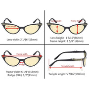eyekeeper.com 5 Pack Cat-eye Blue Light Blocking Eyeglasses TM914 Eyeglasses