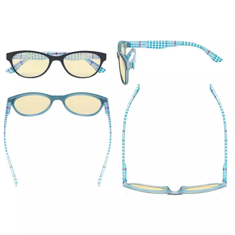 eyekeeper.com 5 Pack Cat-eye Blue Light Blocking Readers Pattern TM074 Eyeglasses