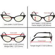 eyekeeper.com 5 Pack Cat-eye Blue Light Blocking Reading Glasses CG914 Eyeglasses