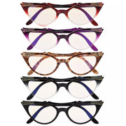 eyekeeper.com 5 Pack Cat-eye Blue Light Blocking Reading Glasses CG914 Eyeglasses