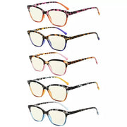 eyekeeper.com 5 Pack Cat-eye Blue Light Filter Readers UVR9111 Eyeglasses