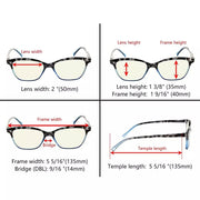eyekeeper.com 5 Pack Cat-eye Blue Light Filter Readers UVR9111 Eyeglasses