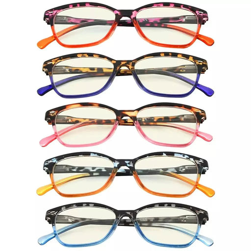 eyekeeper.com 5 Pack Cat-eye Blue Light Filter Readers UVR9111 Eyeglasses
