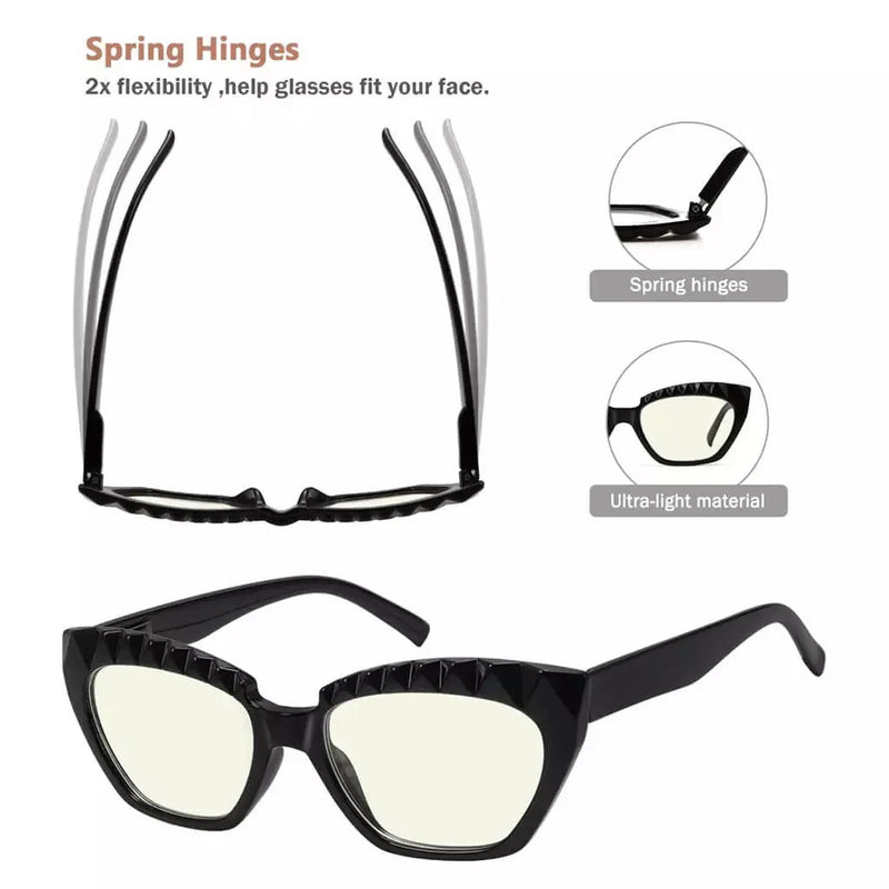 eyekeeper.com 5 Pack Cat-eye Blue Light Filter Reading Glasses UV2133 Eyeglasses