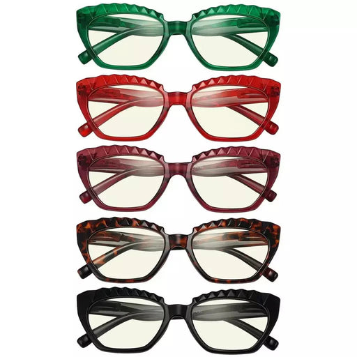 eyekeeper.com 5 Pack Cat-eye Blue Light Filter Reading Glasses UV2133 Eyeglasses