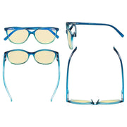 eyekeeper.com 5 Pack Cat-eye Blue Light Blocking Reading Glasses TMFH2 Eyeglasses