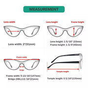 eyekeeper.com 5 Pack Cat-eye Fashion Reading Glasses Contrast Color Readers R2121 Eyeglasses