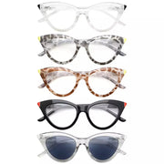 eyekeeper.com 5 Pack Cat-eye Fashionable Reading Glasses Style Readers R2103 Eyeglasses