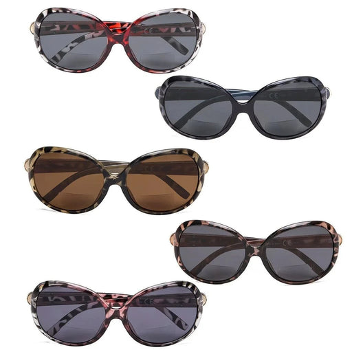 eyekeeper.com 5 Pack Cat-eye Frame Bifocal Reading Sunglasses S055 Sunglasses