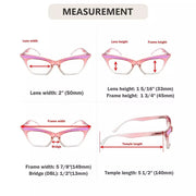 eyekeeper.com 5 Pack Cat-eye Reading Glasses Cute Readers R2132 Eyeglasses