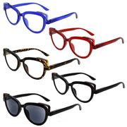 eyekeeper.com 5 Pack Cat-eye Reading Glasses Stylish Readers R2113 Eyeglasses
