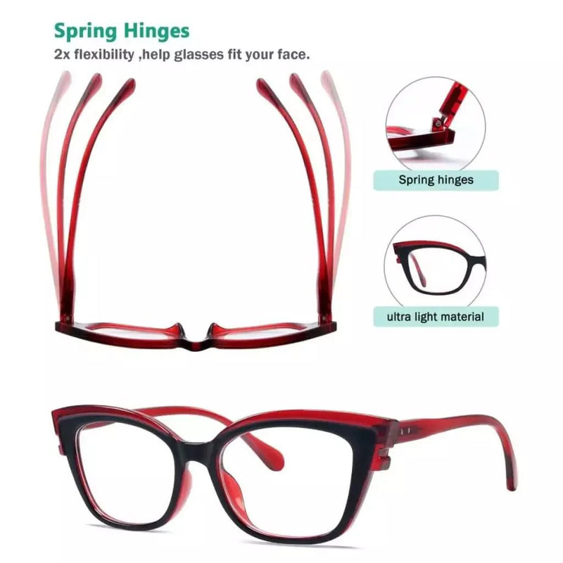eyekeeper.com 5 Pack Cat-eye Reading Glasses Stylish Readers R2127 Eyeglasses